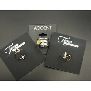 Tanya Creations Rings Heart Anchor Yellow Silver Nordstrom New‎ old stock Ring